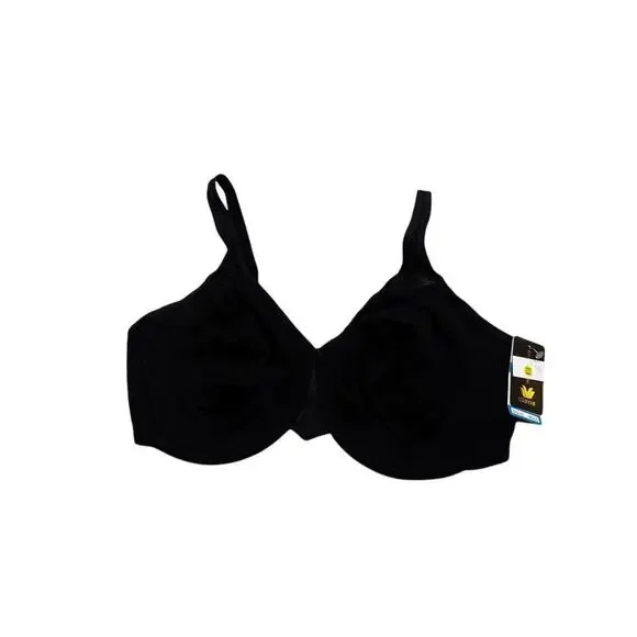Wacoal Women's Body By 2.0 Mesh-Detail Underwire Bra Black Size 38DDD NWT